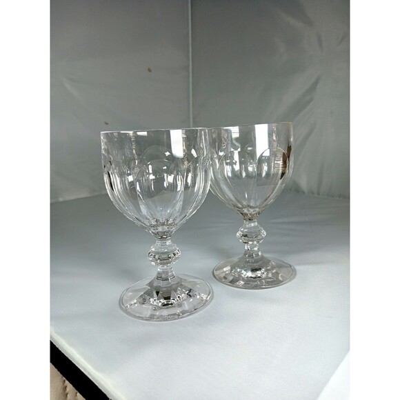 Set of Two (2) Villeroy and Boch Bernadotte Crystal Water Glasses - Picture 1 of 6